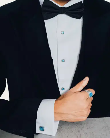 Tateossian Men's Apatite Doublet Cufflink Shirt Stud Set | Thumbnail 2 Tateossian Men's Apatite Doublet Cufflink Shirt Stud Set | Thumbnail 2