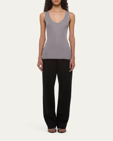 Helmut Lang Ribbed Twist Tank Top | Thumbnail 2