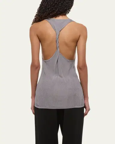 Helmut Lang Ribbed Twist Tank Top | Thumbnail 3