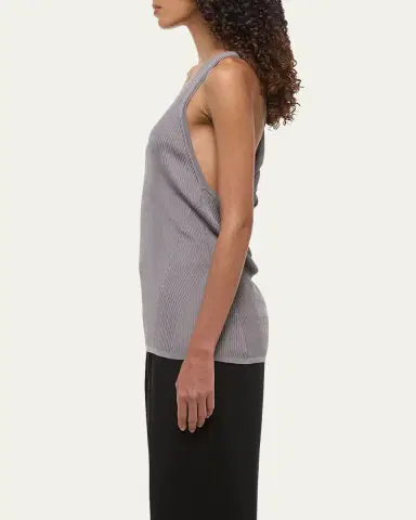 Helmut Lang Ribbed Twist Tank Top | Thumbnail 4