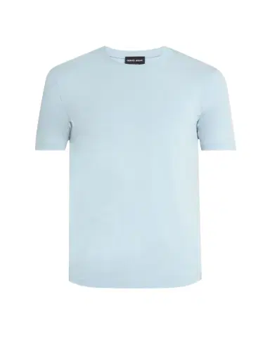 Giorgio Armani Men's Solid Short-Sleeve T-Shirt | Thumbnail 1