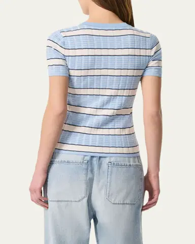 Rag & Bone Eloise Stripe Short-Sleeve Tee | Thumbnail 3