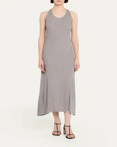 Helmut Lang Twist-Back Ribbed Tank Dress | Thumbnail 2 Helmut Lang Twist-Back Ribbed Tank Dress | Thumbnail 2