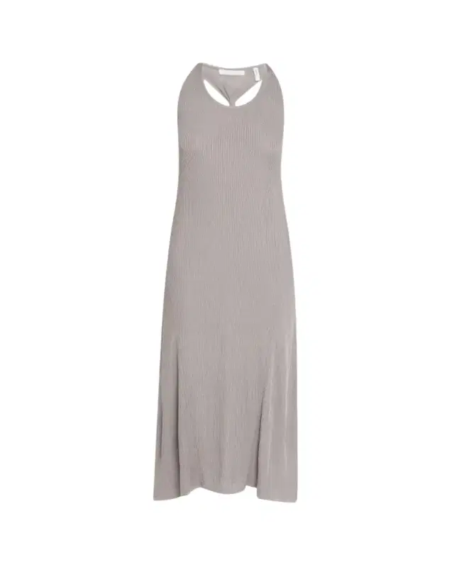 Twist-Back Ribbed Tank Dress