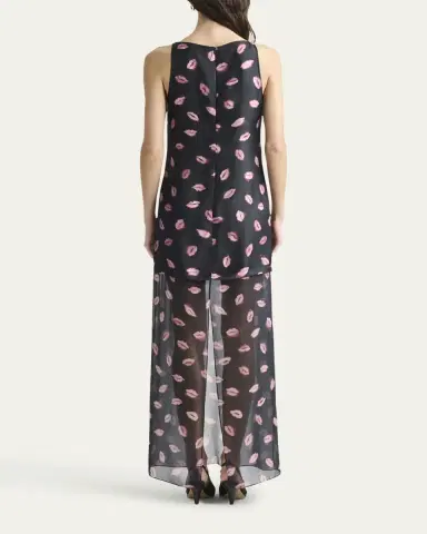 Altuzarra Katrin Lip-Print Silk Maxi Dress | Thumbnail 3