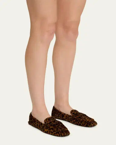 Miu Miu Leopard-Printed Calf Hair Loafers | Thumbnail 2