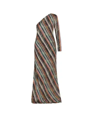 Missoni Sequined Long One-Shoulder Dress | Thumbnail 1 Missoni Sequined Long One-Shoulder Dress | Thumbnail 1