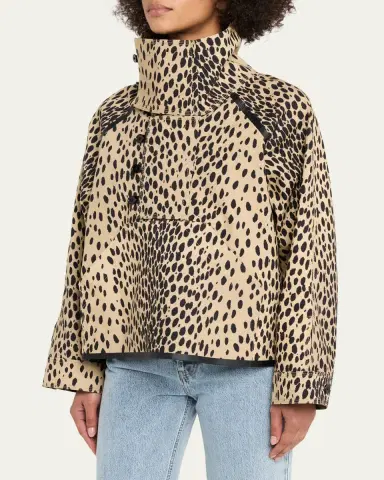 Nackiyé Spotted Cotton Fisherman Coat | Thumbnail 4