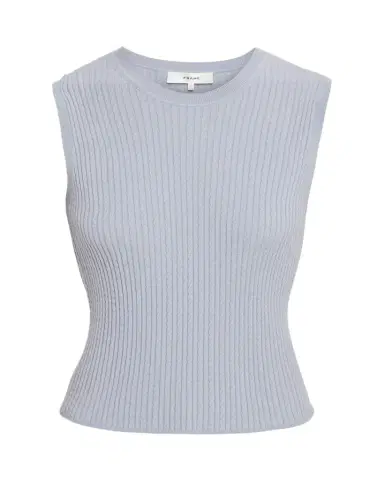 Frame The Fine Cable-Knit Sleeveless Top | Thumbnail 1