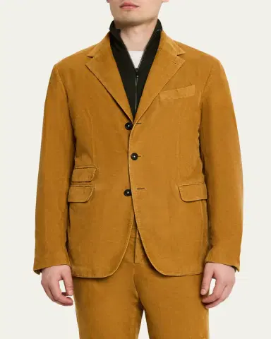 Massimo Alba Men's Sloop Two-Piece Baby Corduroy Suit | Thumbnail 4 Massimo Alba Men's Sloop Two-Piece Baby Corduroy Suit | Thumbnail 4