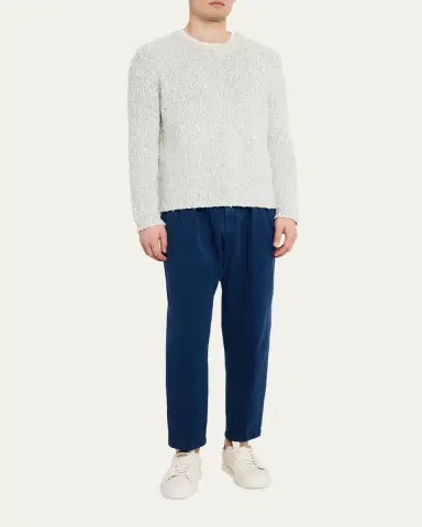 Massimo Alba Men's Nicol Melange Knit Crewneck Sweater | Thumbnail 2