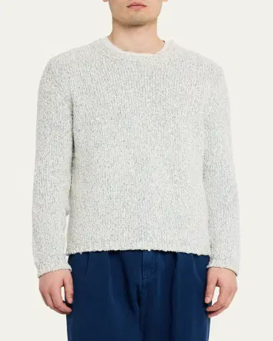 Massimo Alba Men's Nicol Melange Knit Crewneck Sweater | Thumbnail 4