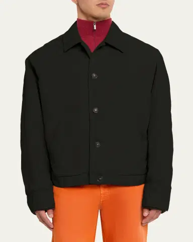 Massimo Alba Men's Water-Repellent Nylon Shirt Jacket | Thumbnail 4