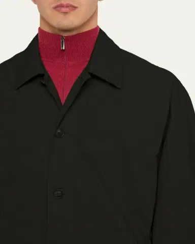 Massimo Alba Men's Water-Repellent Nylon Shirt Jacket | Thumbnail 5