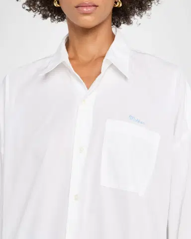 Mother The Scrunchie Frenchie Cropped Button-Front Shirt | Thumbnail 14