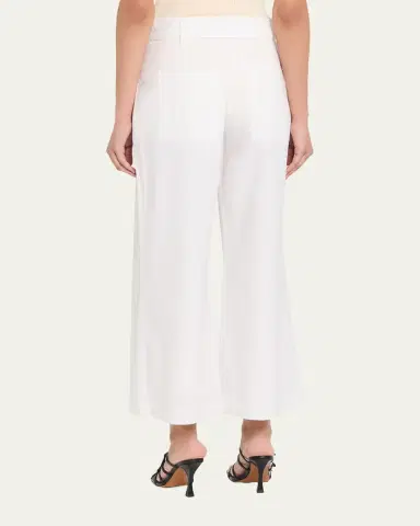 Proenza Schouler White Label Cropped Raver Pants in Poplin | Thumbnail 3 Proenza Schouler White Label Cropped Raver Pants in Poplin | Thumbnail 3