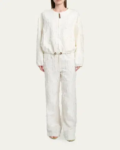 Proenza Schouler White Label Madigan Cotton-Blend Jacquard Jacket | Thumbnail 2