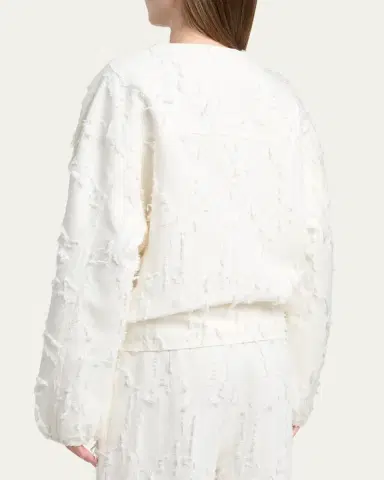 Proenza Schouler White Label Madigan Cotton-Blend Jacquard Jacket | Thumbnail 3