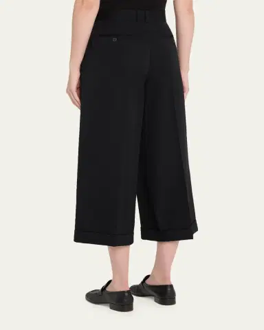 The Row Lior Double-Pleated Wide-Leg Ankle Pants | Thumbnail 3 The Row Lior Double-Pleated Wide-Leg Ankle Pants | Thumbnail 3