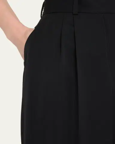 The Row Lior Double-Pleated Wide-Leg Ankle Pants | Thumbnail 5 The Row Lior Double-Pleated Wide-Leg Ankle Pants | Thumbnail 5