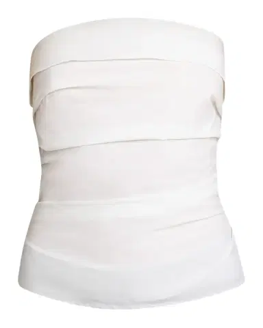 Proenza Schouler White Label Maisy Strapless Ruched Top in Poplin | Thumbnail 1