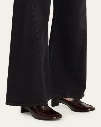 MM6 MAISON MARGIELA Swing Toe Leather Mule Loafers | Thumbnail 4 MM6 MAISON MARGIELA Swing Toe Leather Mule Loafers | Thumbnail 4