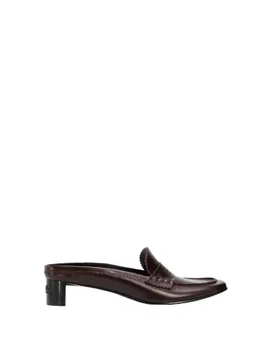 MM6 MAISON MARGIELA Swing Toe Leather Mule Loafers | Thumbnail 1 MM6 MAISON MARGIELA Swing Toe Leather Mule Loafers | Thumbnail 1