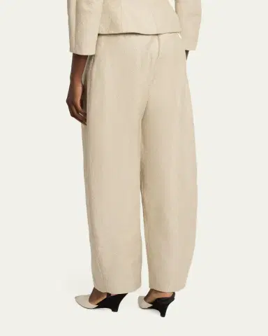 Jacquemus Oval Linen-Blend Pants | Thumbnail 3