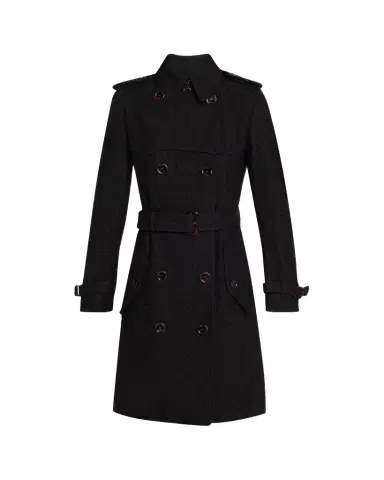 Burberry Foxfield Lace Double-Breasted Short Trench Jacket | Thumbnail 1 Burberry Foxfield Lace Double-Breasted Short Trench Jacket | Thumbnail 1