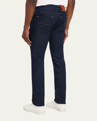 Jacob Cohen Men's Slim Straight-Leg Dark-Wash Denim Jeans | Thumbnail 3 Jacob Cohen Men's Slim Straight-Leg Dark-Wash Denim Jeans | Thumbnail 3