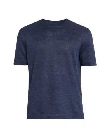 ZEGNA Men's Heathered Linen Crewneck T-Shirt | Thumbnail 1