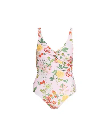 VERANDAH Twisted Drape Floral One-Piece Swimsuit | Thumbnail 1