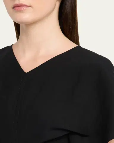 A.L.C. Leni Short-Sleeve Linen-Blend Mini Dress | Thumbnail 5