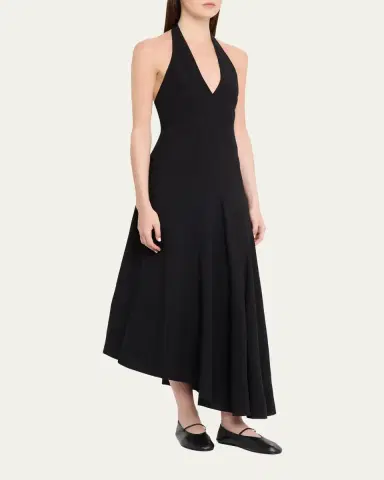 A.L.C. Celina Linen-Blend Halter Dress | Thumbnail 4