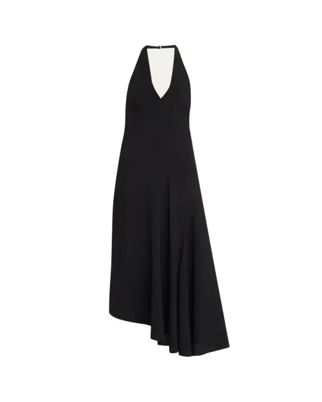 Celina Linen-Blend Halter Dress