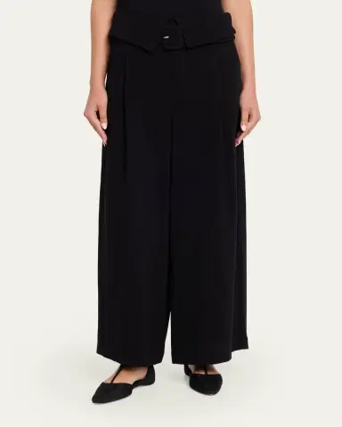 Cinq à Sept Lorena Belted Drapey Crepe Pants | Thumbnail 4 Cinq à Sept Lorena Belted Drapey Crepe Pants | Thumbnail 4
