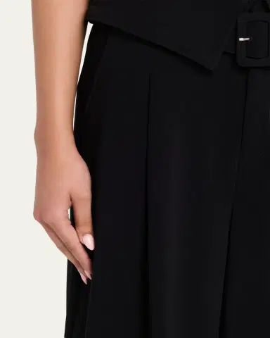 Cinq à Sept Lorena Belted Drapey Crepe Pants | Thumbnail 5 Cinq à Sept Lorena Belted Drapey Crepe Pants | Thumbnail 5