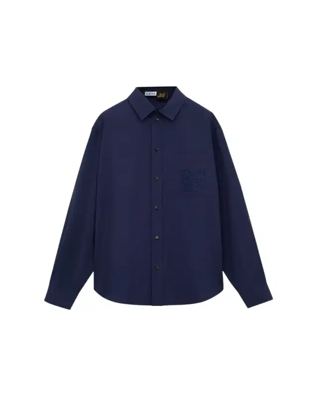Loewe x Paula's Ibiza Men's Long-Sleeve Anagram Pocket Shirt