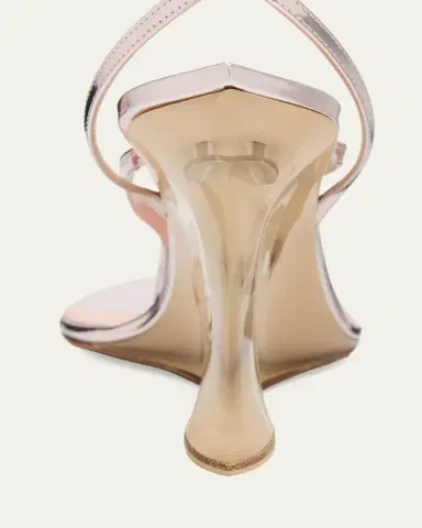 Alaïa Mirrored Leather Invisible Wedge Thong Sandals | Thumbnail 3 Alaïa Mirrored Leather Invisible Wedge Thong Sandals | Thumbnail 3