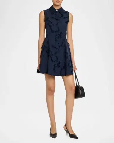 Jason Wu Collection Sleeveless Fringed Cotton Fil Coupe Mini Shirtdress | Thumbnail 8 Jason Wu Collection Sleeveless Fringed Cotton Fil Coupe Mini Shirtdress | Thumbnail 8