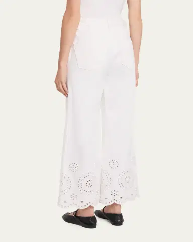Frame The Eyelet Wide-Flare Jeans | Thumbnail 3 Frame The Eyelet Wide-Flare Jeans | Thumbnail 3