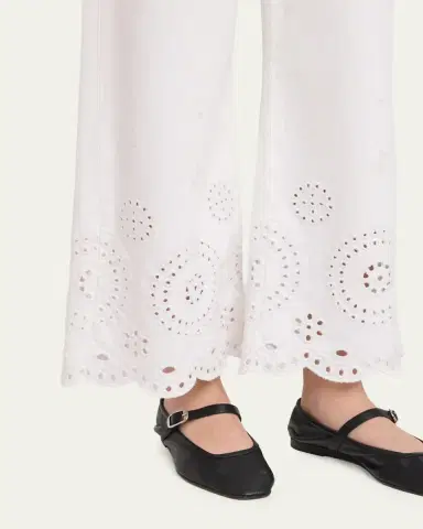 Frame The Eyelet Wide-Flare Jeans | Thumbnail 5 Frame The Eyelet Wide-Flare Jeans | Thumbnail 5