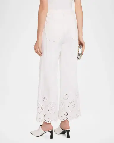 Frame The Eyelet Wide-Flare Jeans | Thumbnail 7 Frame The Eyelet Wide-Flare Jeans | Thumbnail 7