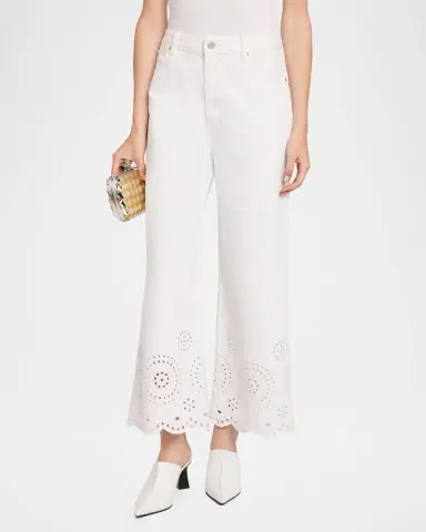 Frame The Eyelet Wide-Flare Jeans | Thumbnail 8 Frame The Eyelet Wide-Flare Jeans | Thumbnail 8