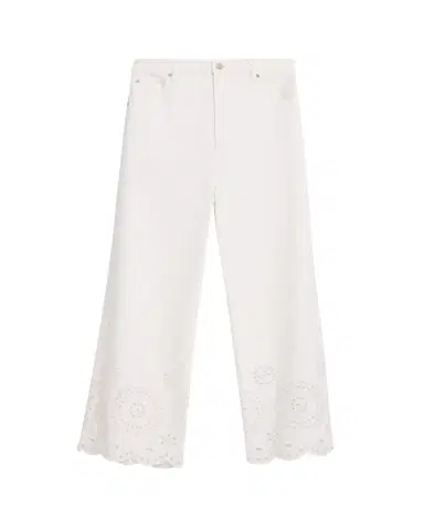 Frame The Eyelet Wide-Flare Jeans | Thumbnail 1 Frame The Eyelet Wide-Flare Jeans | Thumbnail 1