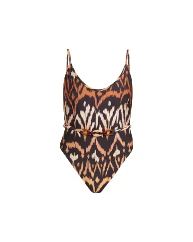 Zimmermann Aster Belted One-Piece Swimsuit | Thumbnail 1