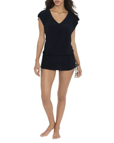 Magicsuit Shirred V-Neck Beach Dress | Thumbnail 1 Magicsuit Shirred V-Neck Beach Dress | Thumbnail 1