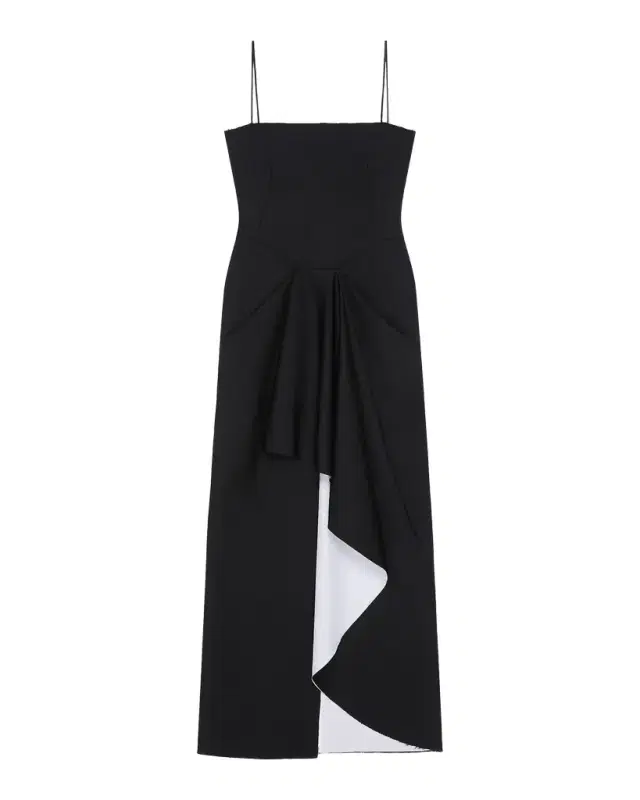 Sliced Wrapped Maxi Dress