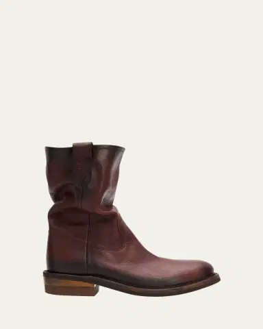 Miu Miu Foule Leather Mid-Calf Boots | Thumbnail 6