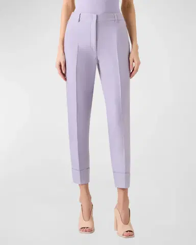 Akris Maxima Cotton Silk Cropped Pants | Thumbnail 4 Akris Maxima Cotton Silk Cropped Pants | Thumbnail 4